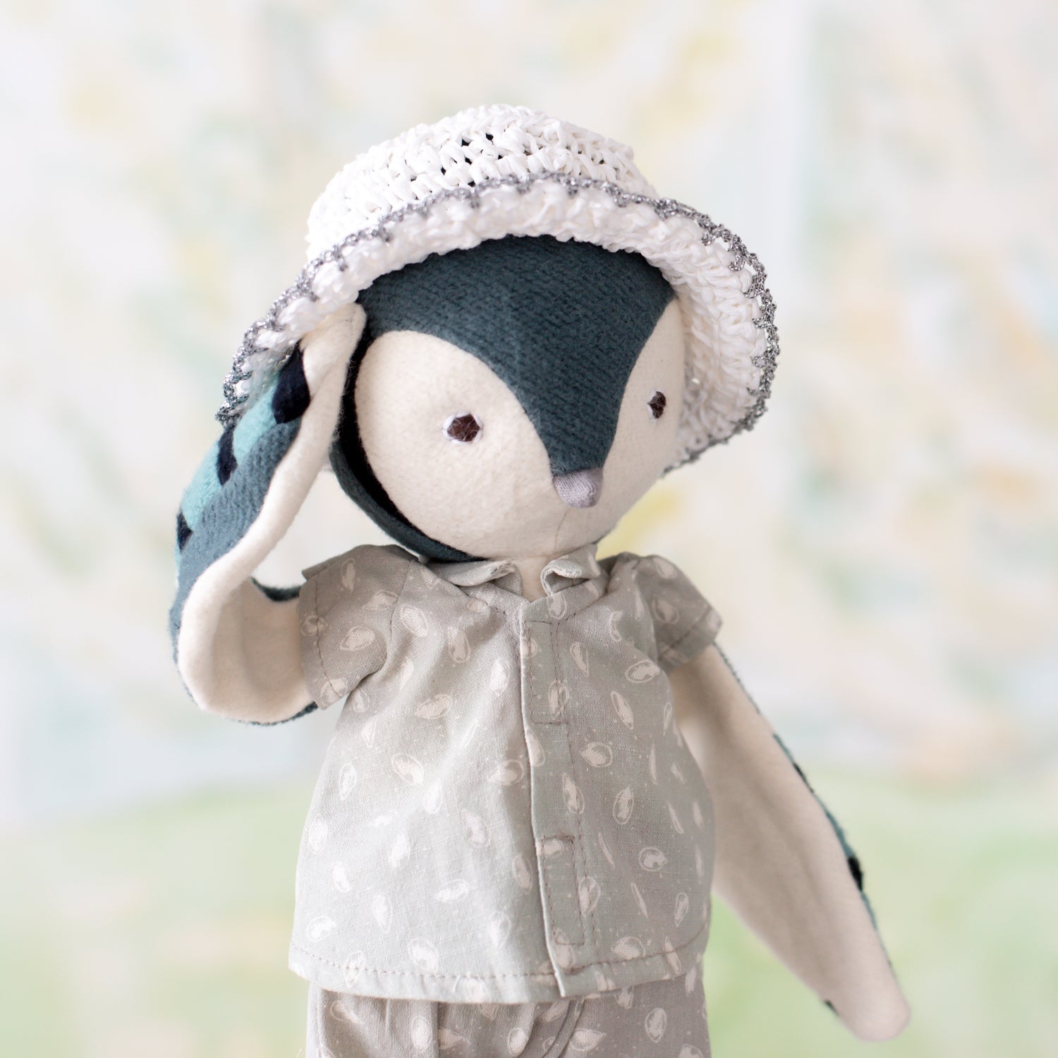Custom Seed Print Shirts for Dolls - Miniature Floral Fashion Outfits for 18