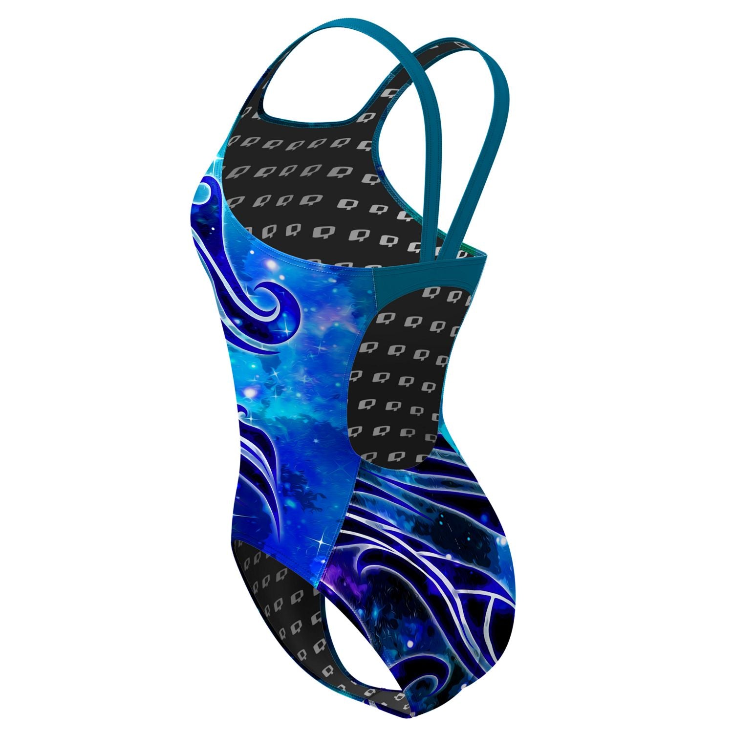 Mystic Waves Classic Strap Swimsuit for Women - Sexy One Piece Bathing Suit with Adjustable Straps - Perfect for Beach Vacation, Pool Party & Summer Swimwear