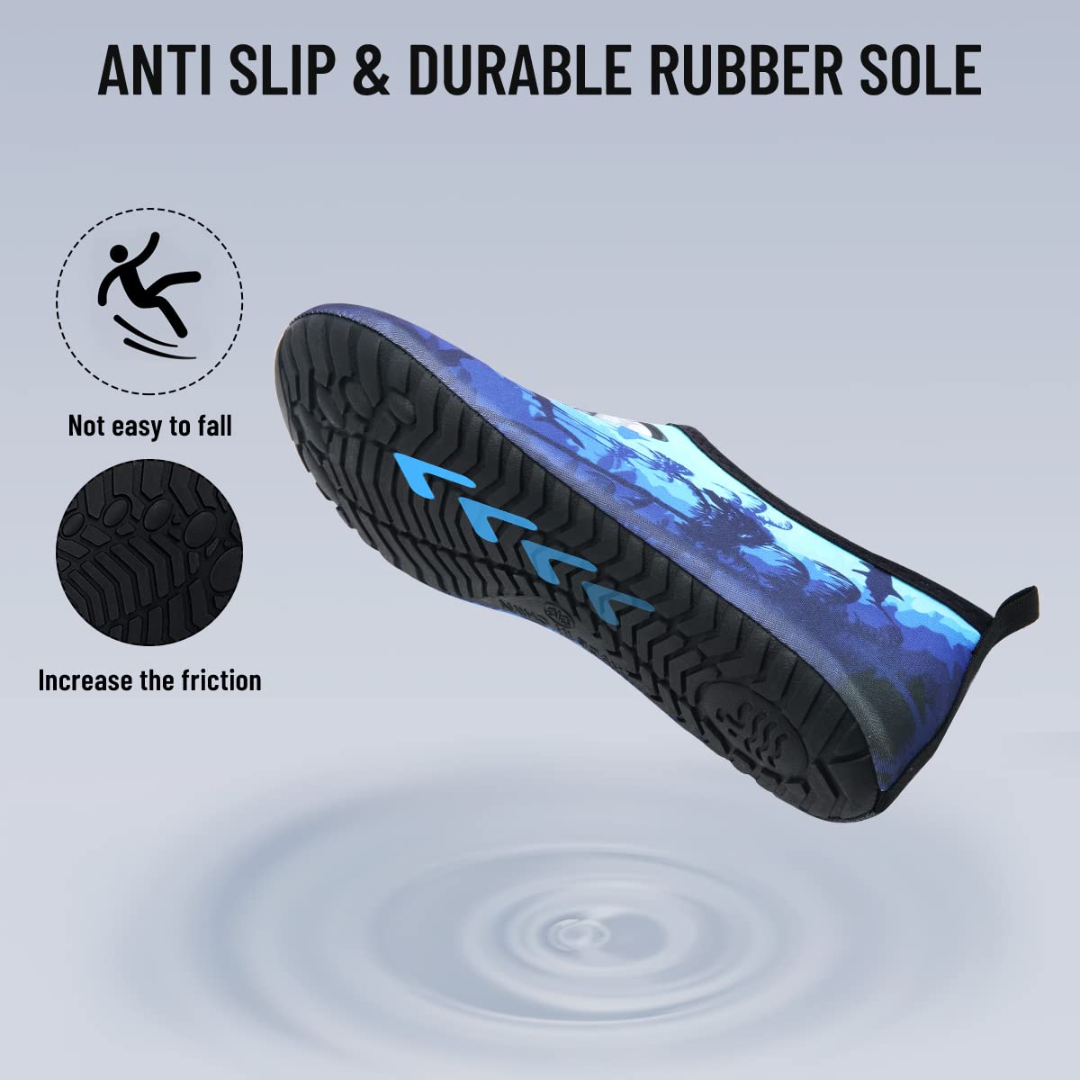 **Men's & Women's Quick-Dry Water Shoes - Barefoot Beach Pool Shoes for Surfing, Swimming, Yoga & Water Sports | Lightweight Aqua Socks for Beach, Pool & Outdoor Activities**