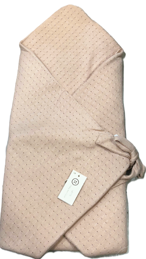 Latte Baby Pointelle Blanket Sac Nest - Soft & Cozy for Newborns (3M-6M) | Perfect for Swaddling, Napping & Cuddling