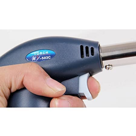 Butane Gas Torch Blow Torch Flame Gun - Professional Cooking, Soldering, Jewelry Making & DIY Projects