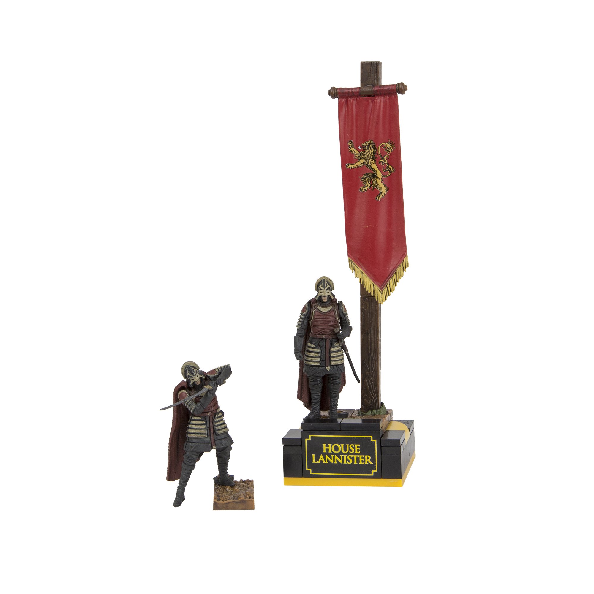 McFarlane Toys Game of Thrones Lannister Banner Pack Construction Set - Official Collectible Building Kit for Fans & Display - Perfect for Home Decor, Gifts, and Game of Thrones Merchandise Collections