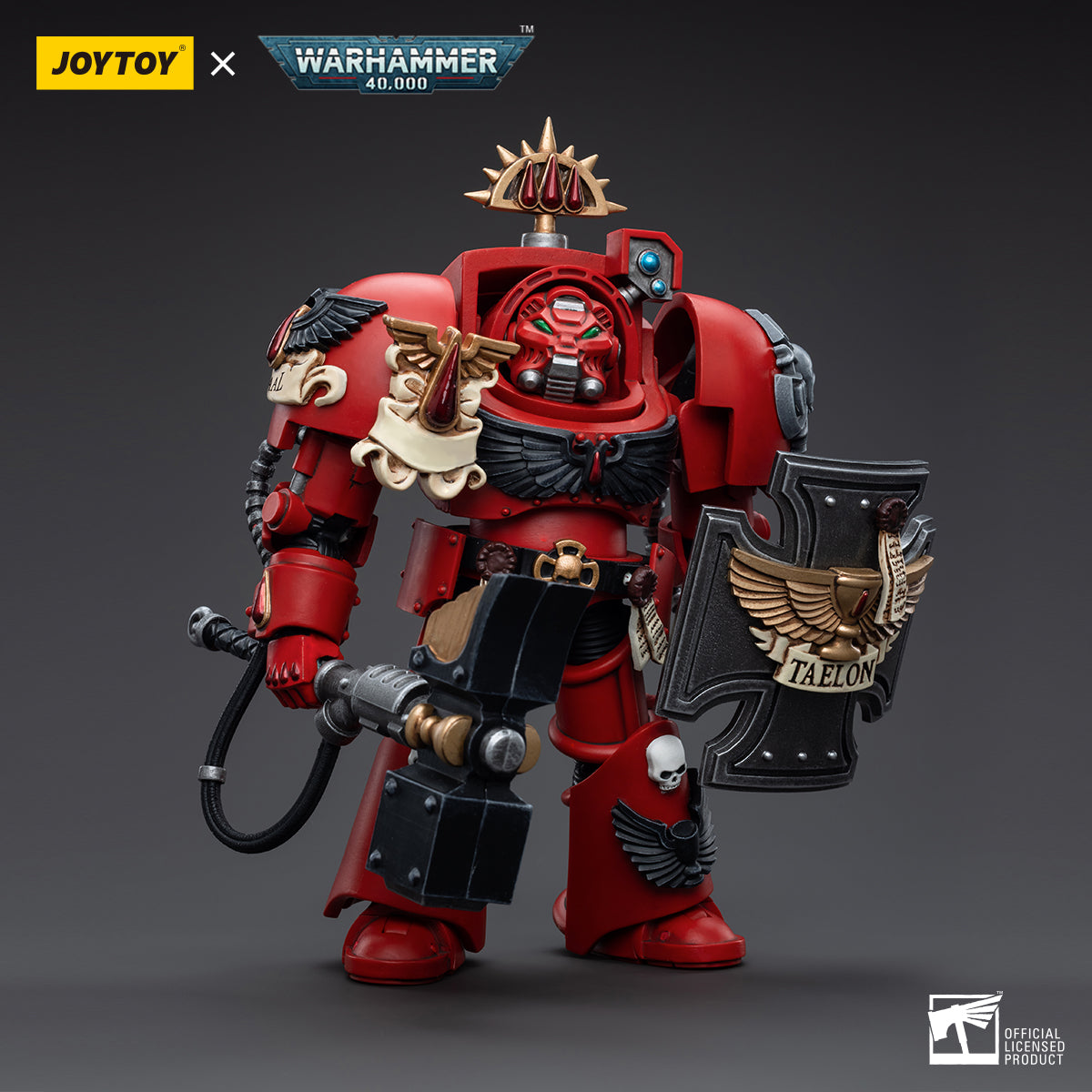 1/18 JOYTOY Warhammer 40K Blood Angels Assault Terminators Action Figure Set (3pcs) - Highly Detailed Collectible Miniatures for Tabletop Gaming & Display