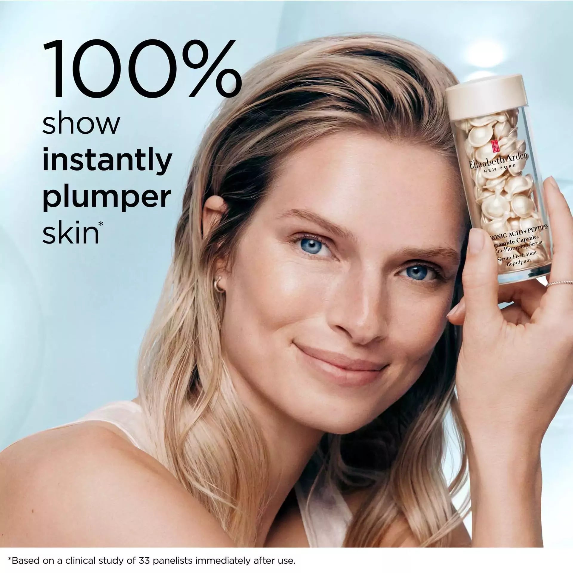 Hydra Plumping Serum with Hyaluronic Acid, Peptides & Ceramide Capsules for Deep Hydration - Perfect for Dry Skin & Anti-Aging Skincare Routine