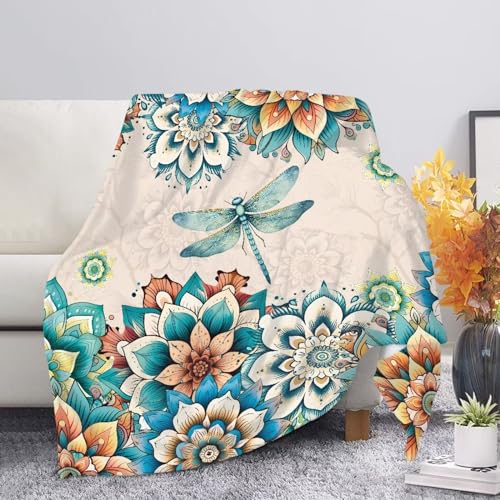0 Boho Floral Dragonfly