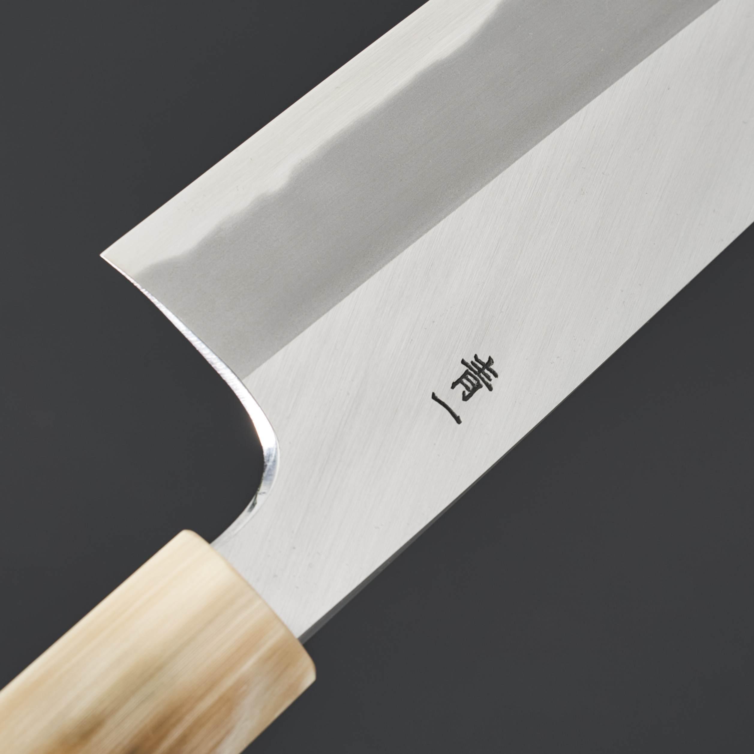 Hitohira Tanaka Kyuzo Blue #1 Migaki Kiritsuke Gyuto 240mm Japanese Chef Knife - Extra Height with Taihei Rosewood Handle & Saya - Perfect for Sushi, Sashimi, and Precision Cutting