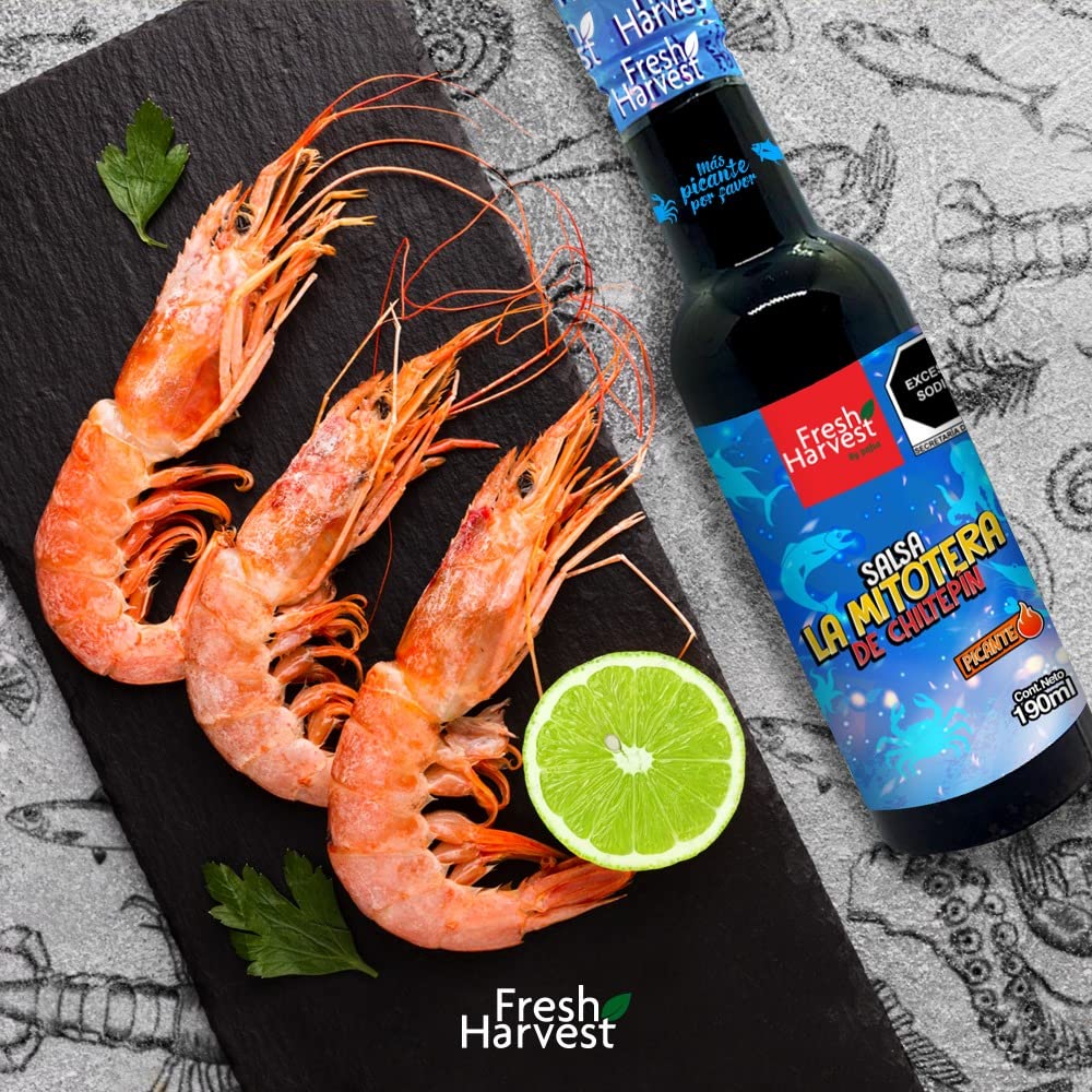 Chiltepín La Mitotera Hot Sauce 190ml (6.42 Fl Oz) - 3 Pack | Authentic Mexican Spicy Sauce for Seafood, Tacos, Snacks & Cooking | Fresh Harvest | Perfect for Grilling, BBQ & Party Dips