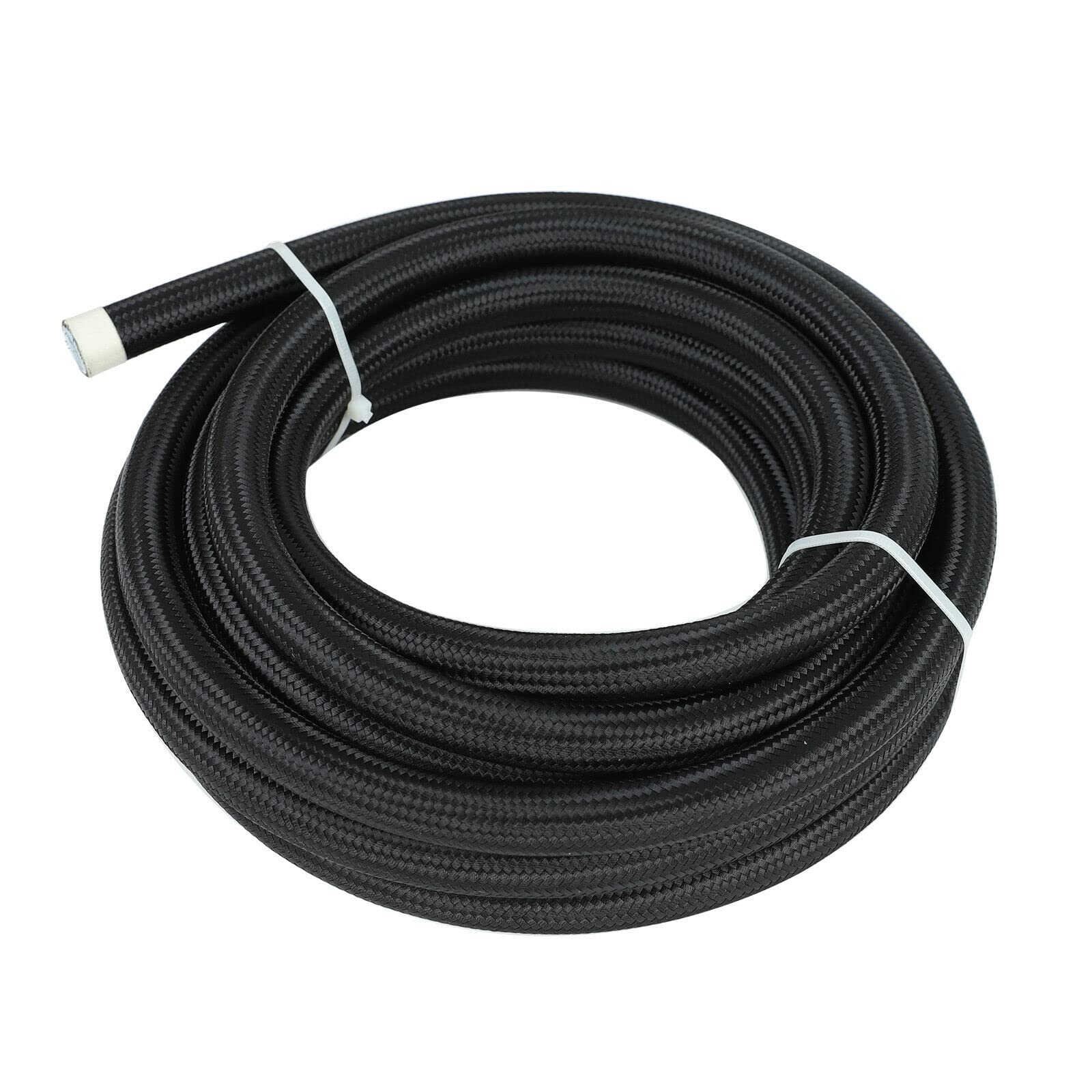 8AN 20FT PTFE Fuel Hose Kit with 10 Swivel Fittings - for Gas/Oil Transfer - Black