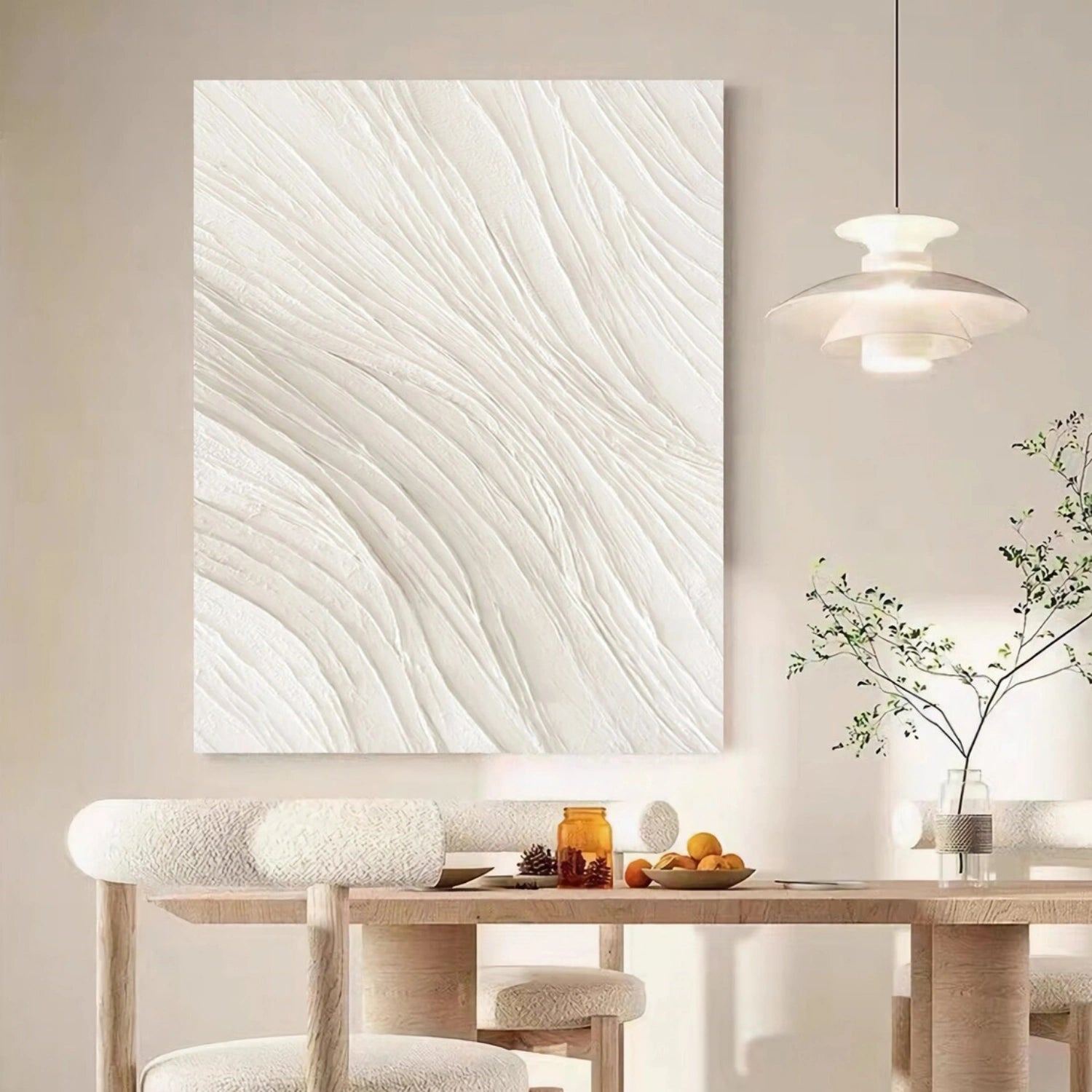 Minimalist Textured Plaster Art Paintings on Canvas - #MM313 - Perfect for Modern Home & Office Decor