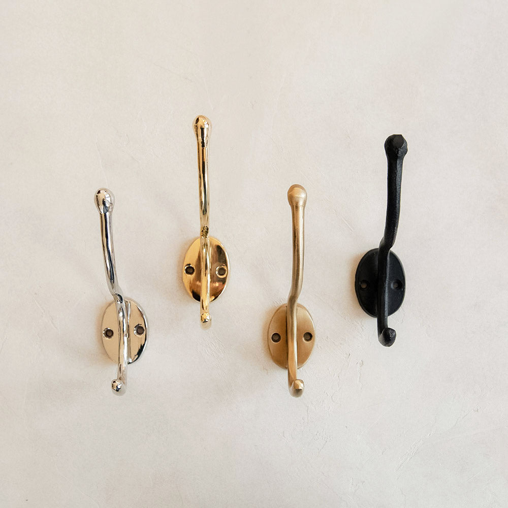 Peak Double Hook - Heavy Duty Hanging Hooks for Wall, Ceiling & Garage - Perfect for Hanging Plants, Bikes, Ladders & Storage Organization