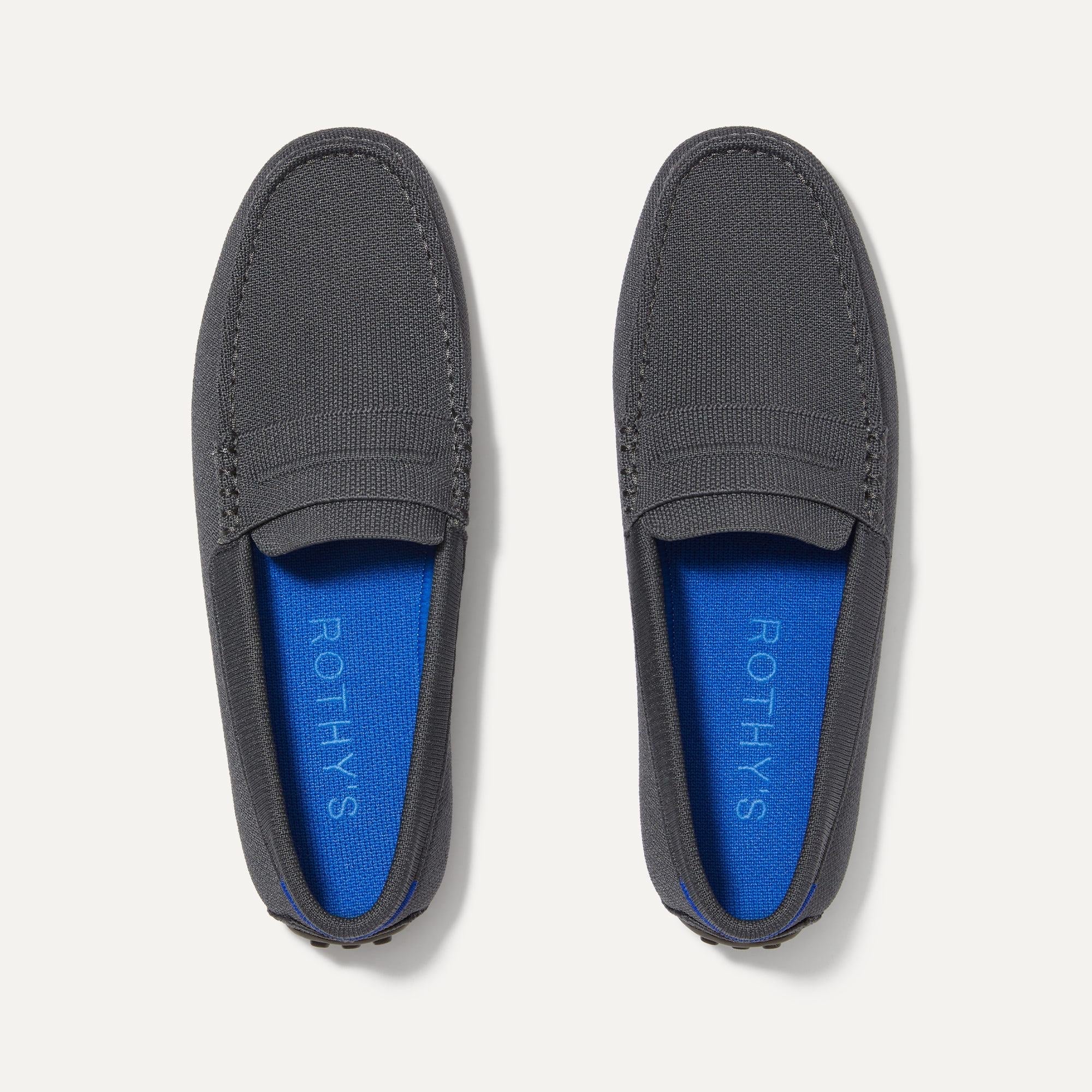 Premium Men's Driving Loafers in Graphite Grey - Comfortable Slip-On Shoes for Casual Wear & Driving | Perfect for Business Casual, Travel & Everyday Use