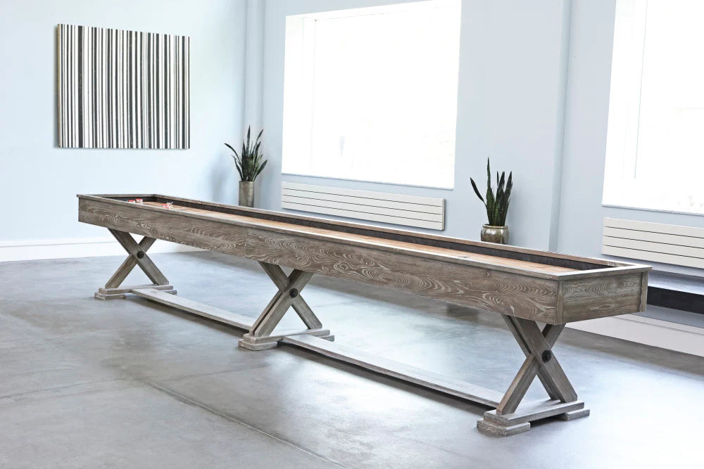 Brunswick Brixton 14-Foot Shuffleboard Table for Game Rooms & Bars | Professional Indoor Shuffleboard