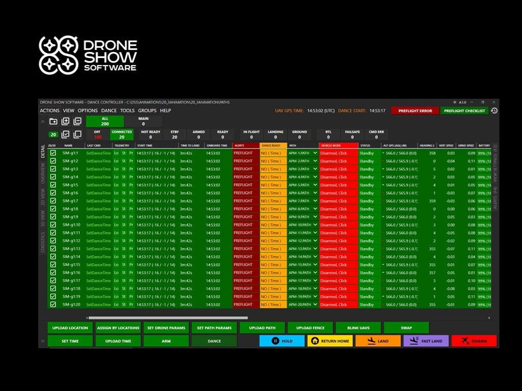 Professional Drone Show Software Package (No Drones Included) - Perfect for Aerial Light Shows, Events, and Entertainment Productions