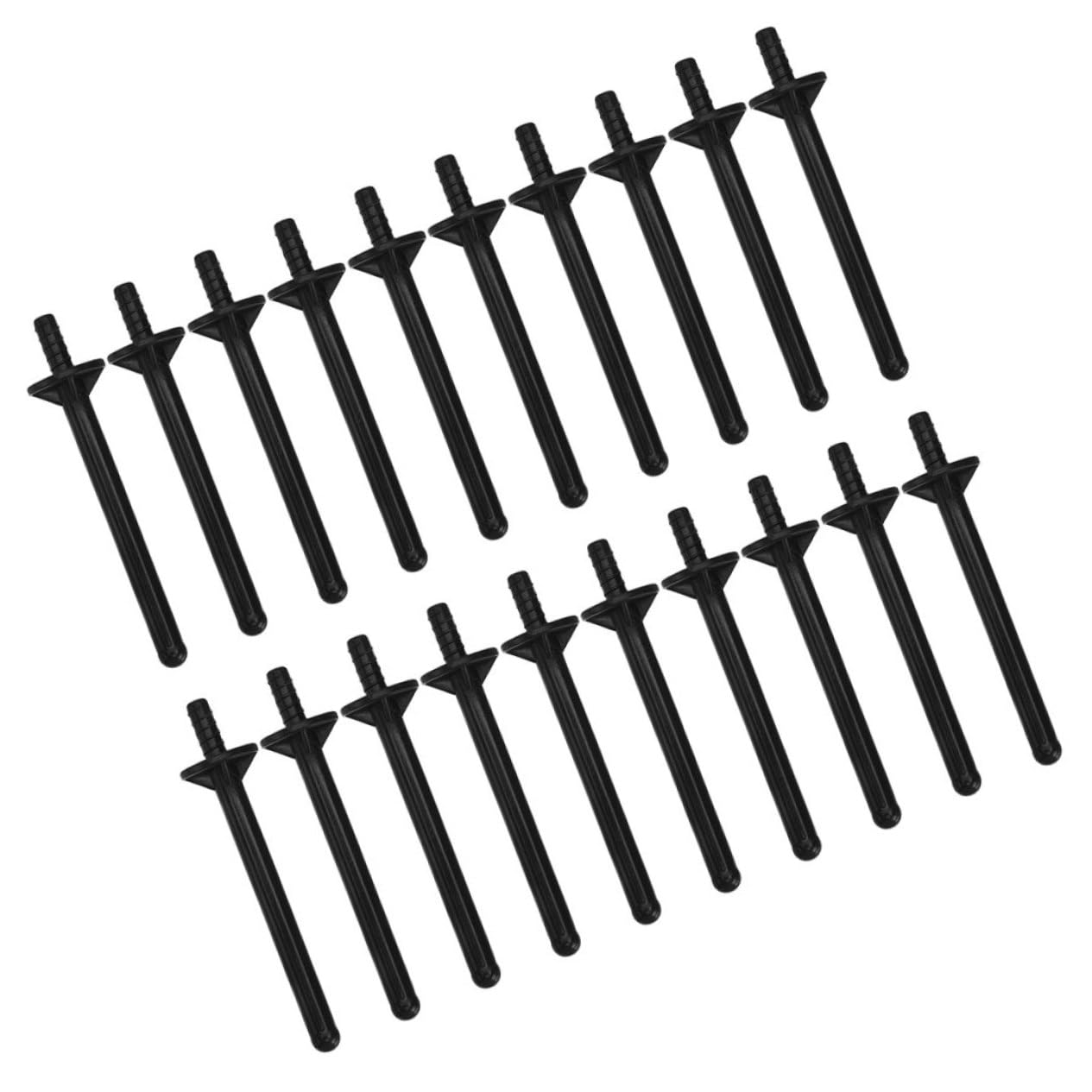 80pcs Black PP Plastic Hair Removal Waxing Sticks - Wax Applicator Spatulas for Eyebrows, Face & Body - Nose Waxing Sticks & Nasal Cleaning Tools - Perfect for Salon, Spa & Home Waxing Kits