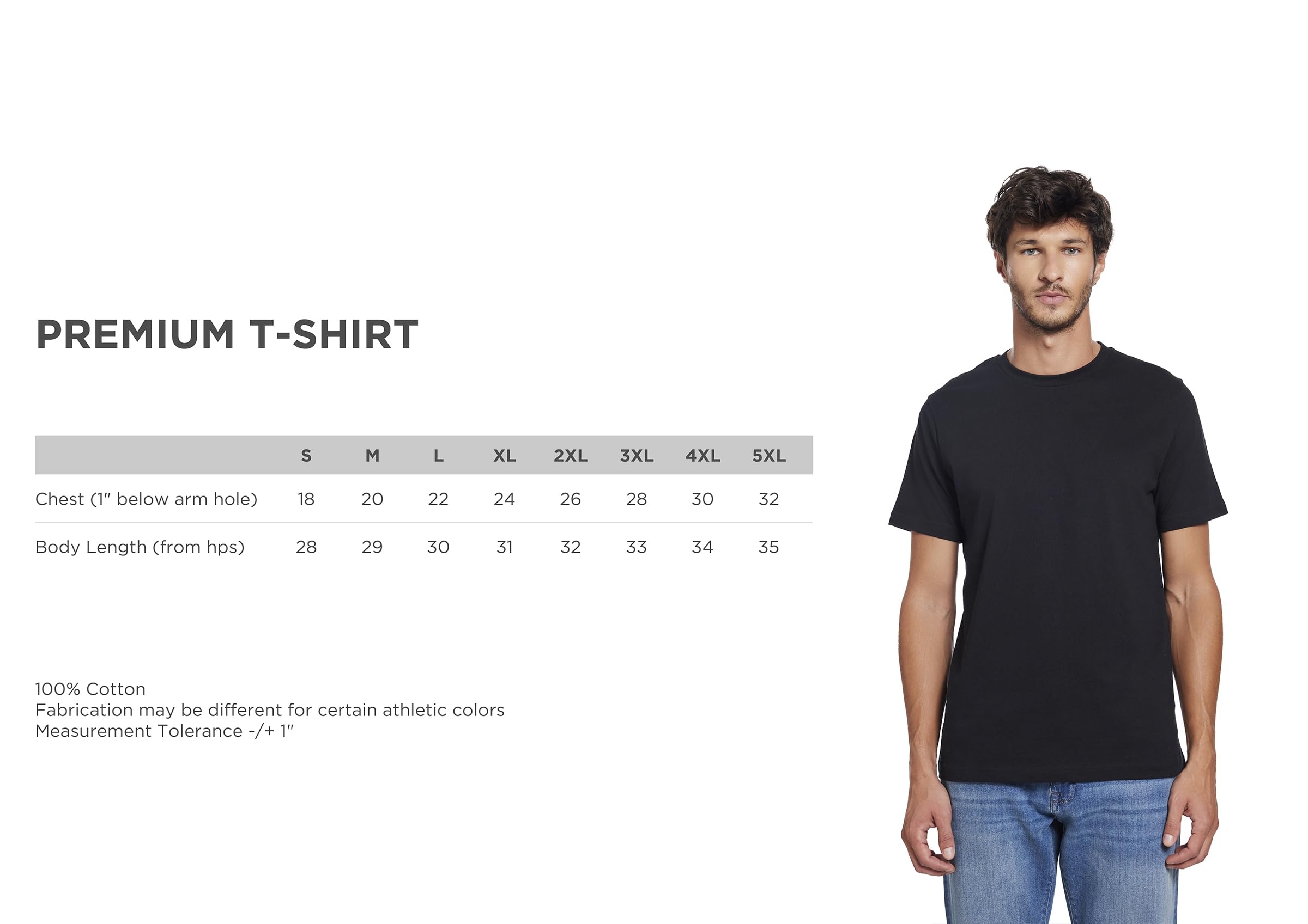 Custom Printed Men's T-Shirt - Personalized Text & Design Front/Back - DIY Graphic Tee for Casual Wear, Gifts & Special Events