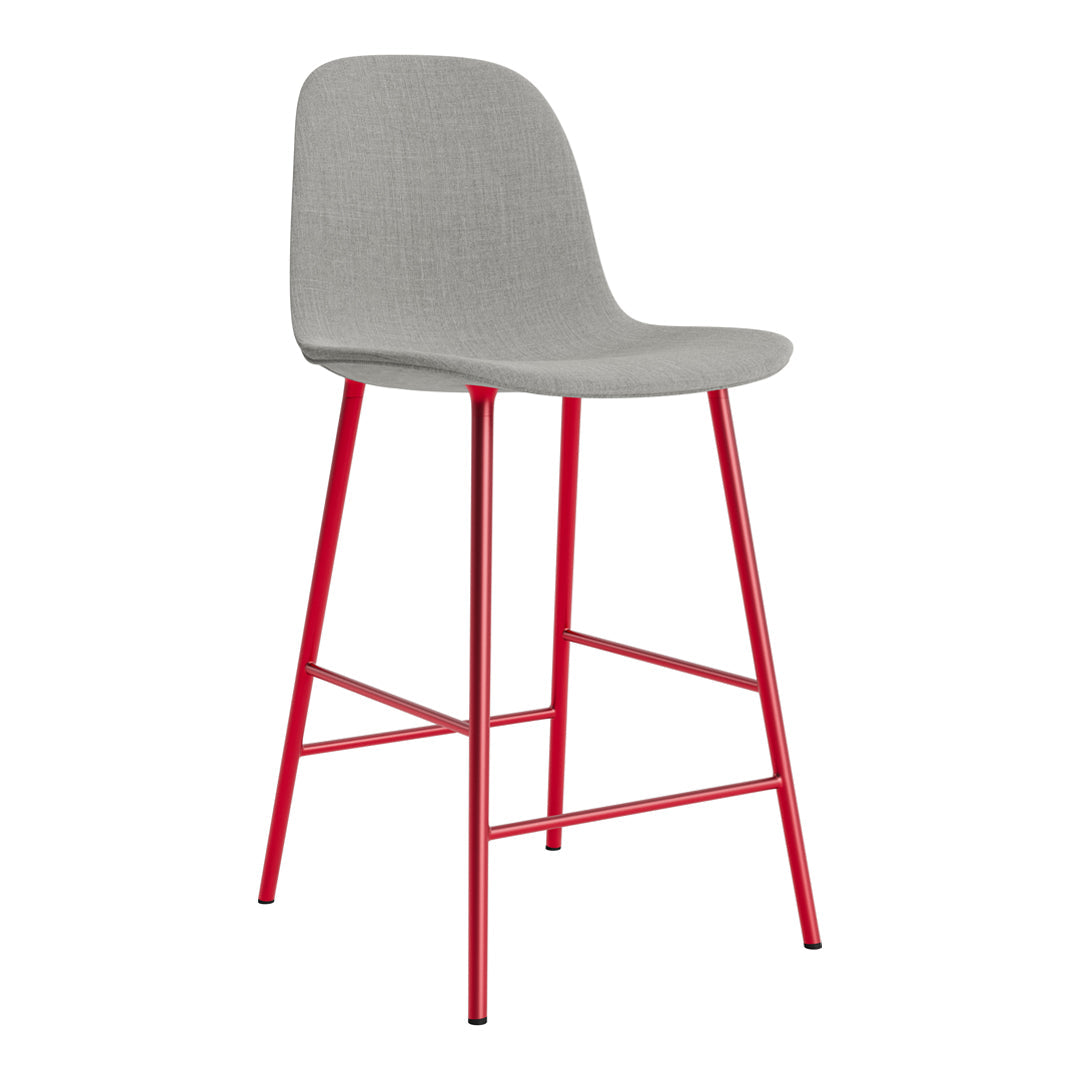 Premium Fully Upholstered Form Counter Chair - Stylish Bar Stool for Kitchen Island, Breakfast Nook & Home Bar Seating