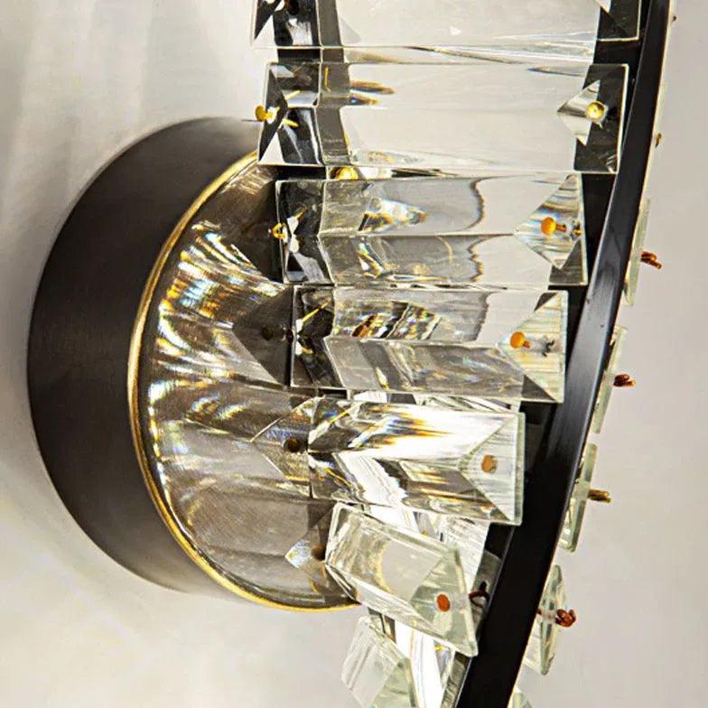 Crystal Cylinder Wall Plug-in Lights - Elegant Home Decor for Bedroom, Living Room & Hallway Lighting