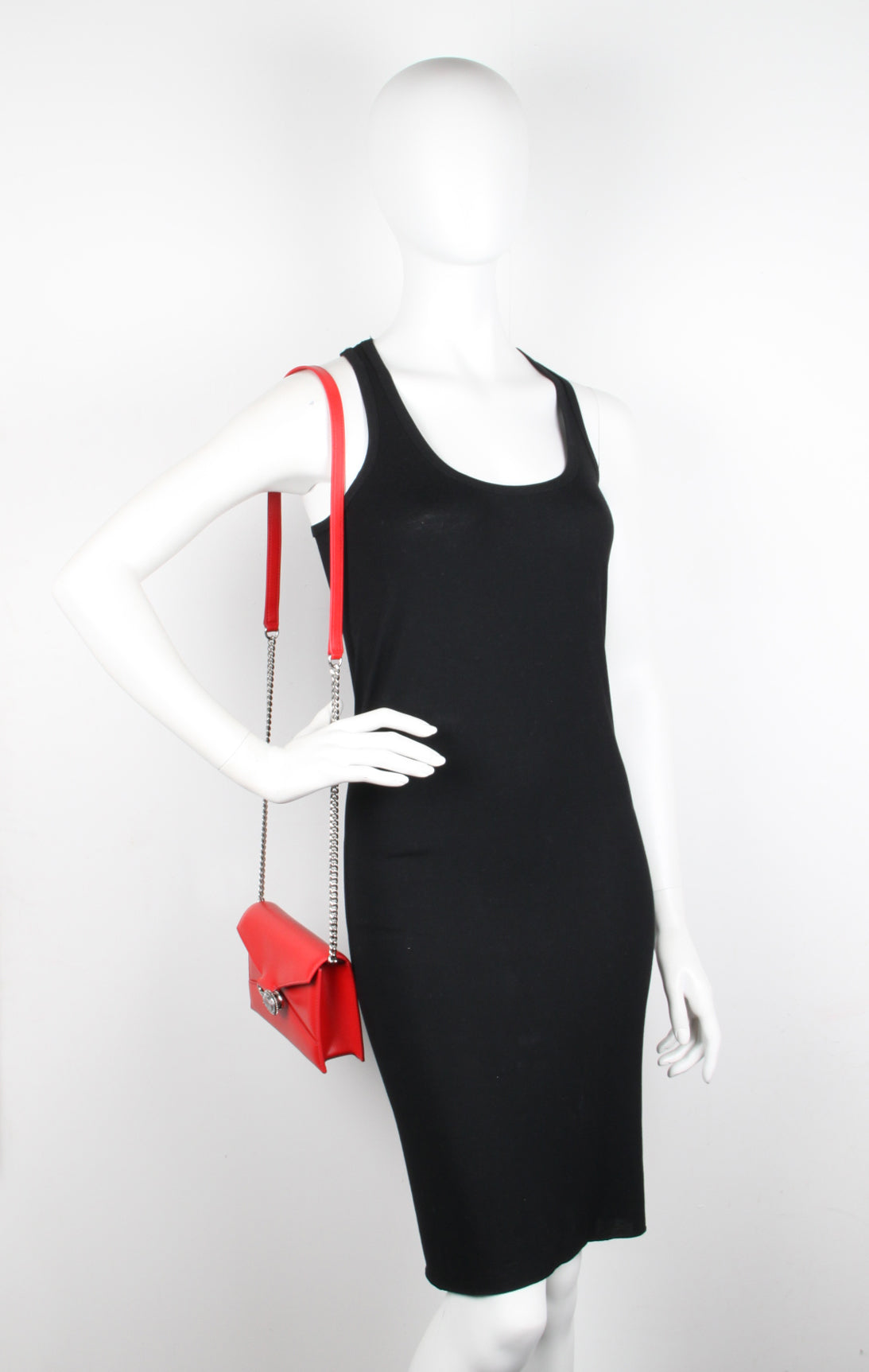Stylish Pin Shoulder Bag Small in Lust Red - Perfect for Everyday Use, Travel, and Casual Outings