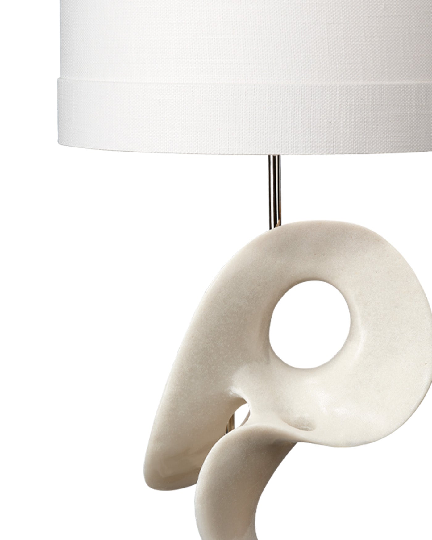 Modern White Table Lamp for Bedroom & Living Room - Stylish Nightstand & Desk Lighting - Energy Efficient LED Bulb Included - Perfect for Reading & Relaxing