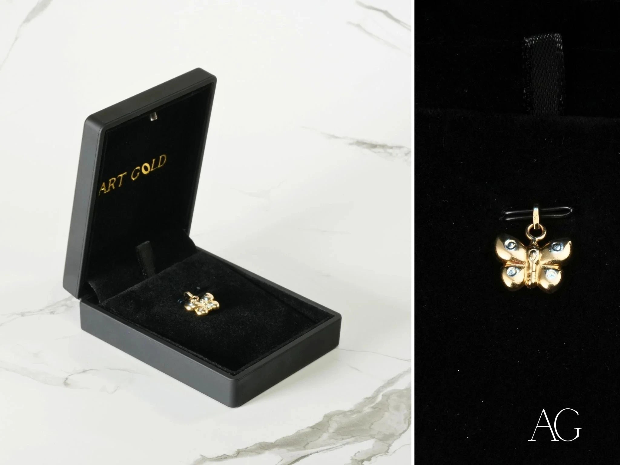 Golden Wings Butterfly Pendant Necklace - Elegant Jewelry Gift for Women - Perfect for Valentine's Day, Anniversary & Special Occasions
