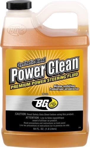 BG Power Clean Steering Flush Kit - Clear Synthetic Blend Fluid (PN K6700) with Pocket Screwdriver - Perfect for DIY Car Maintenance & Power Steering System Flush