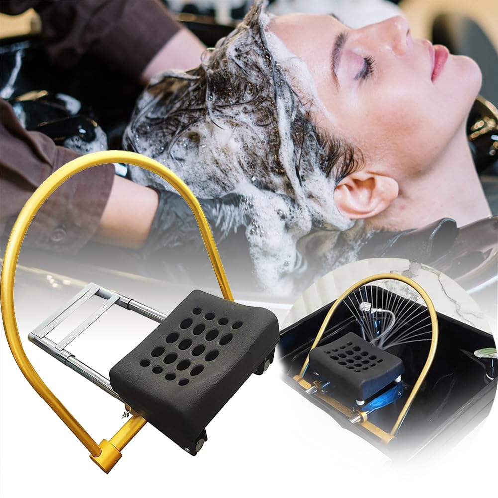 Professional Water Circulation Rack with Pillow Kit - Shampoo Bowl Faucet & Head Spa Equipment for Hair Salons | Salon Shower Accessories & Scalp Massage Tools | Perfect for Hair Washing, Scalp Care & Relaxation Treatments in Beauty Salons & Spas
