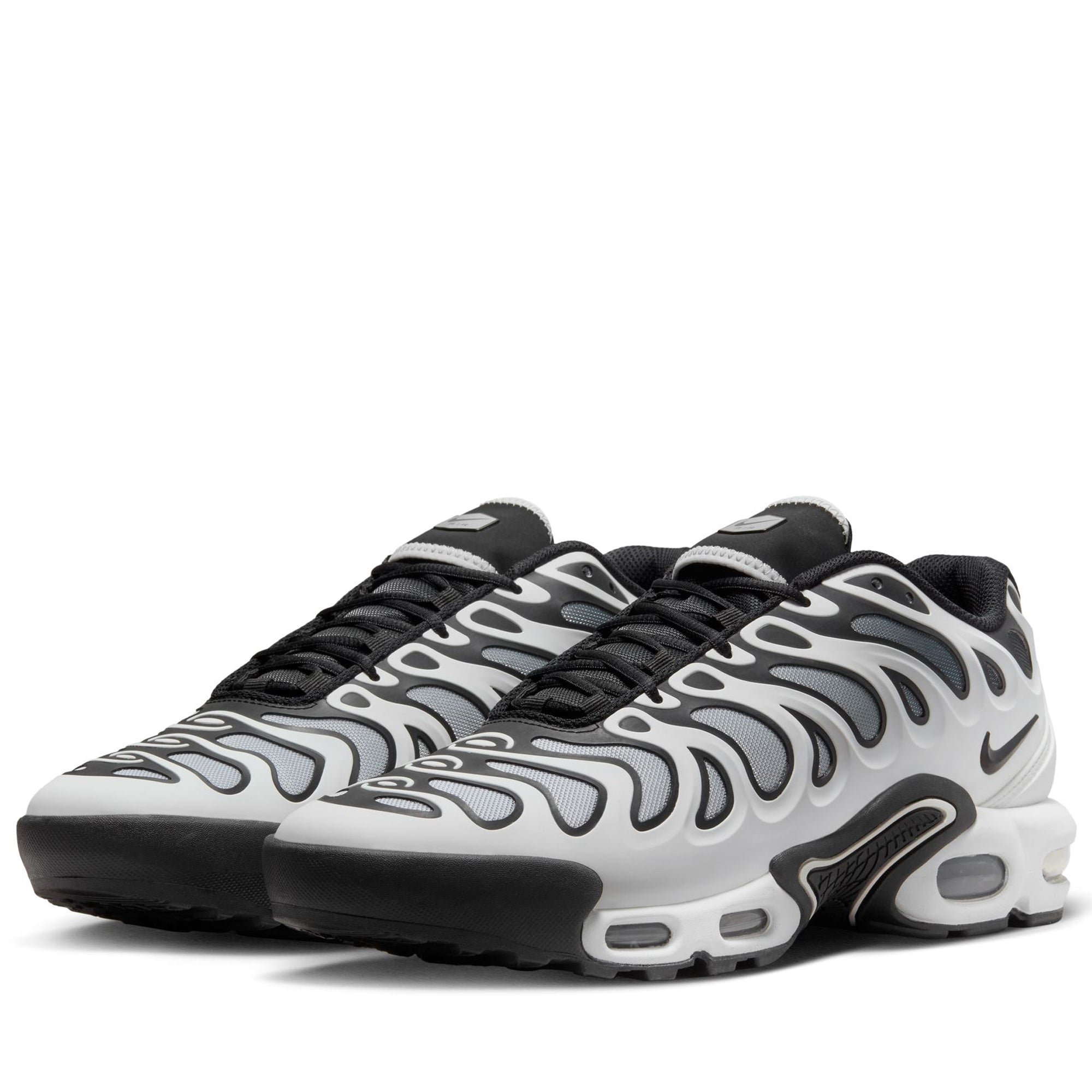 Nike Air Max Plus Drift Running Shoes - White/Metallic Silver - Comfortable Cushioned Sneakers for Men & Women | Perfect for Jogging, Gym Workouts & Casual Wear