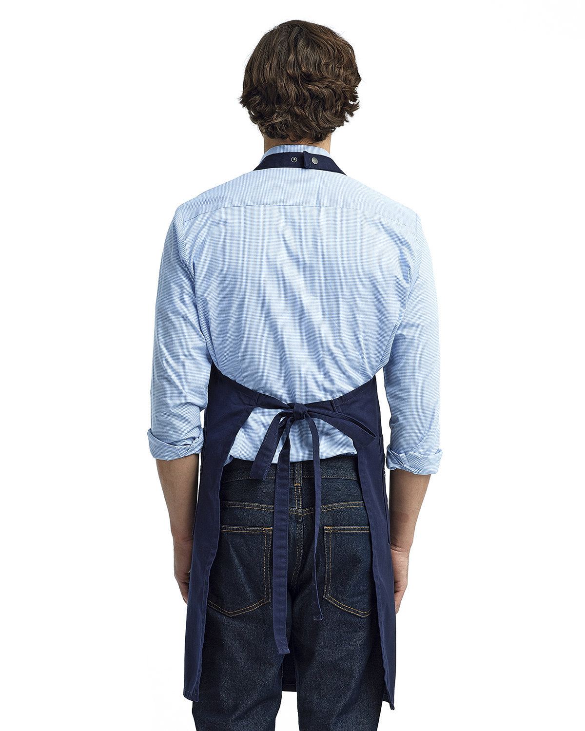Reprime RP132 Unisex Cotton Chino Bib Apron - Artisan Collection for Cooking, Baking & BBQ - Durable Workwear for Chefs, Bartenders & Crafters