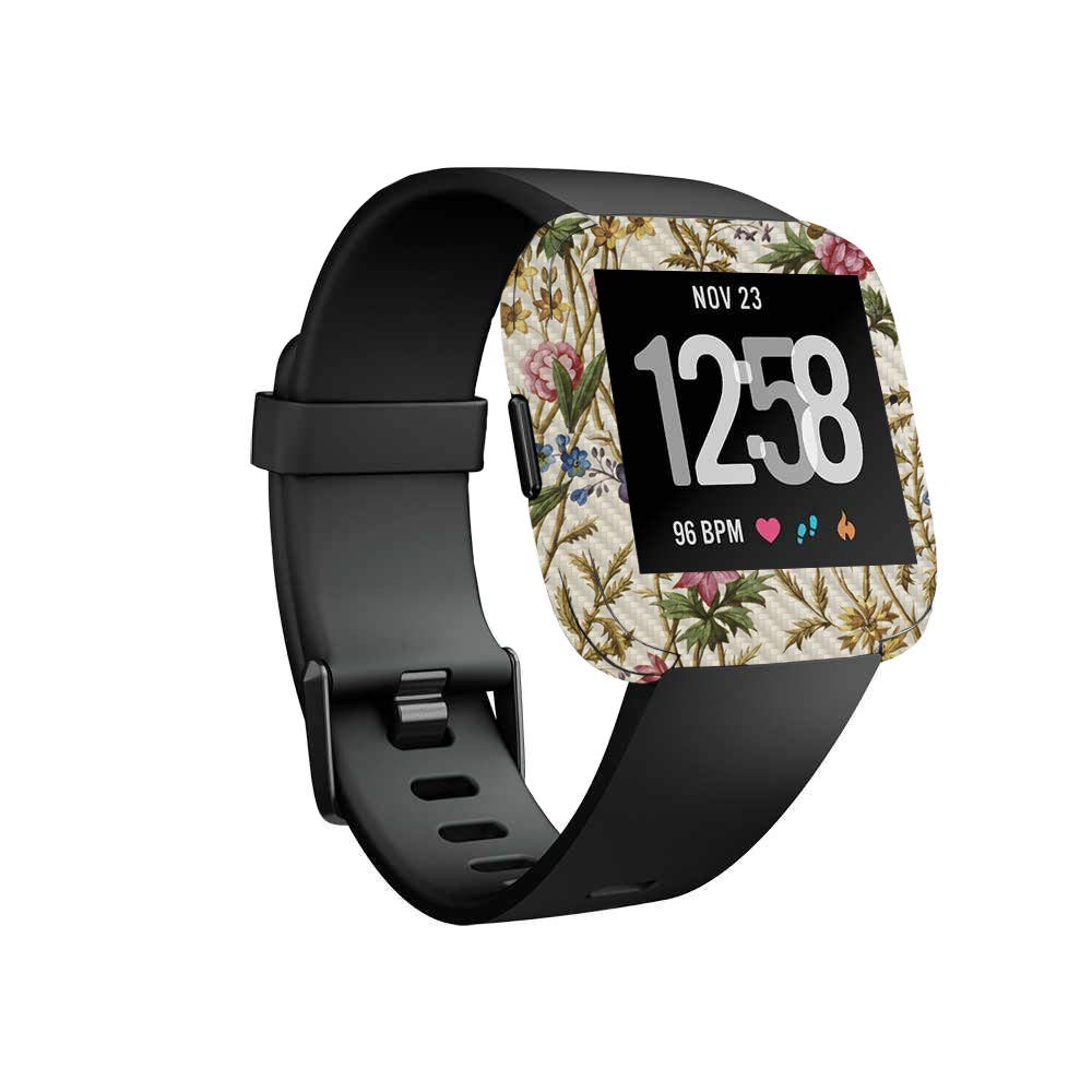 Fitbit Versa Carbon Fiber Skin - Durable & Easy to Apply | Gym & Outdoor Use