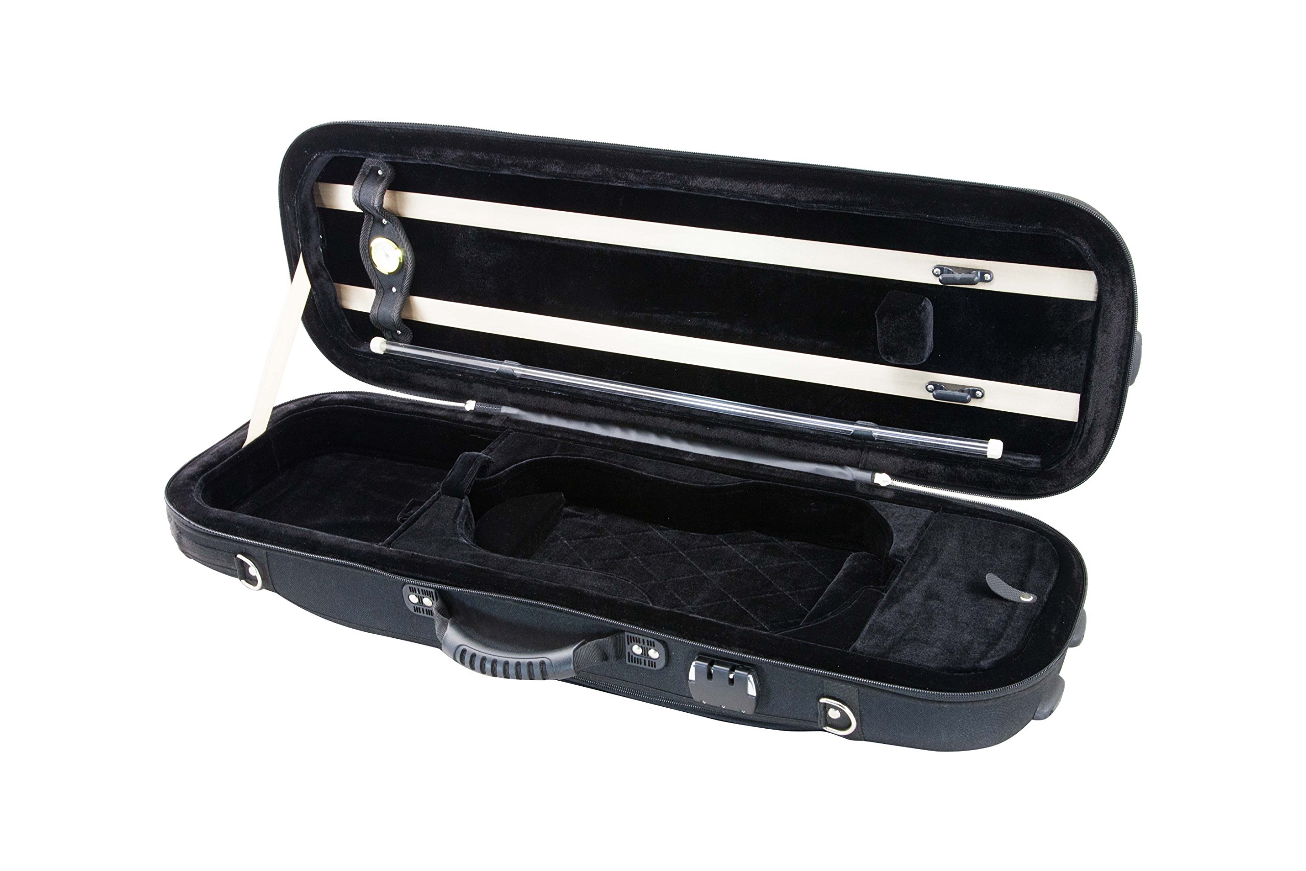 Premium Sky VNCOF01 Violin Case with Shoulder Strap - Durable Hard Shell Protection for 4/4 Violins - Perfect for Music Students, Performances & Travel