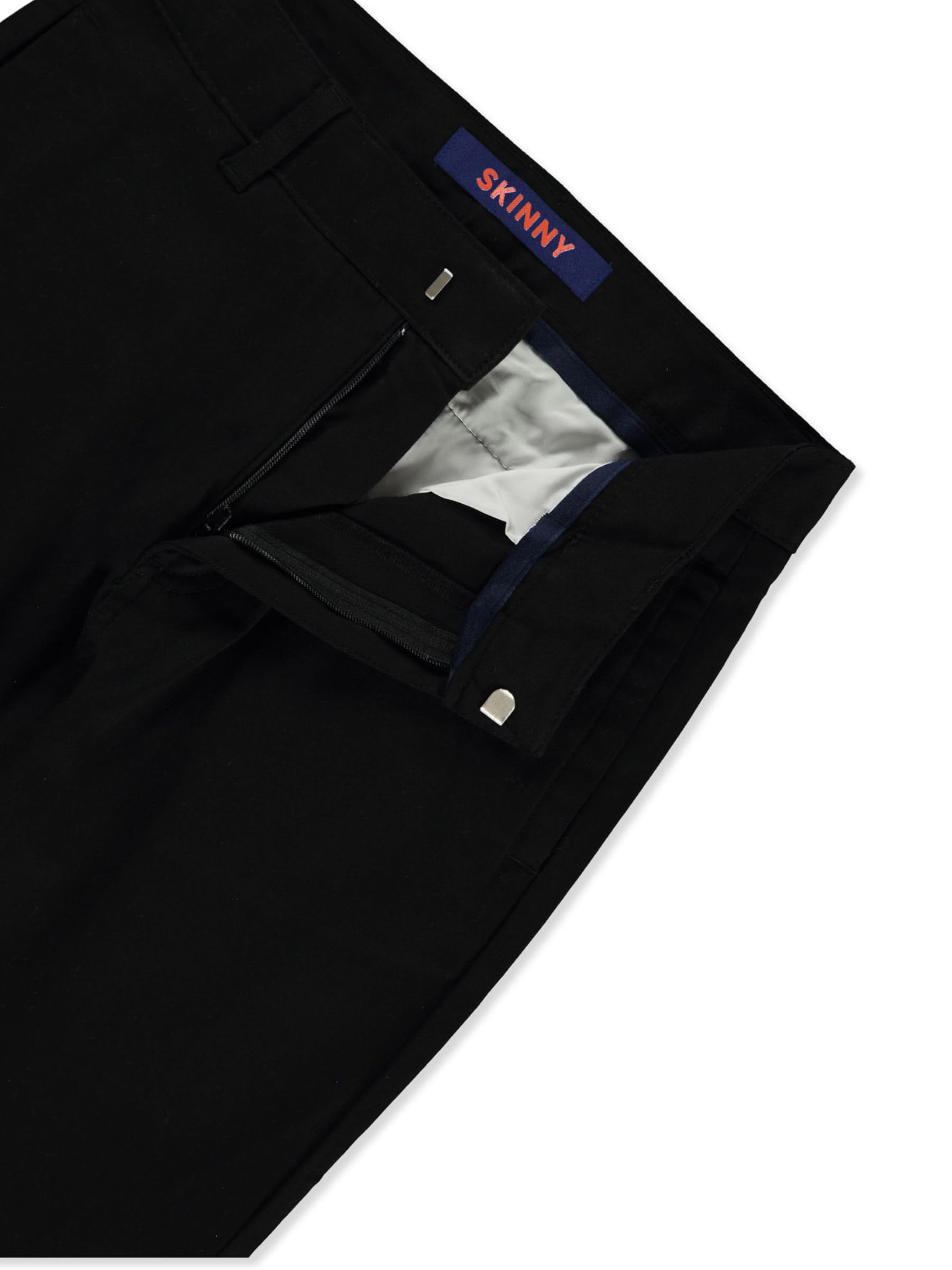 French Toast Women's Stretch Twill Skinny Leg Pants - Black, Size 14 Junior Girls | Comfortable & Stylish for School, Work & Casual Wear
