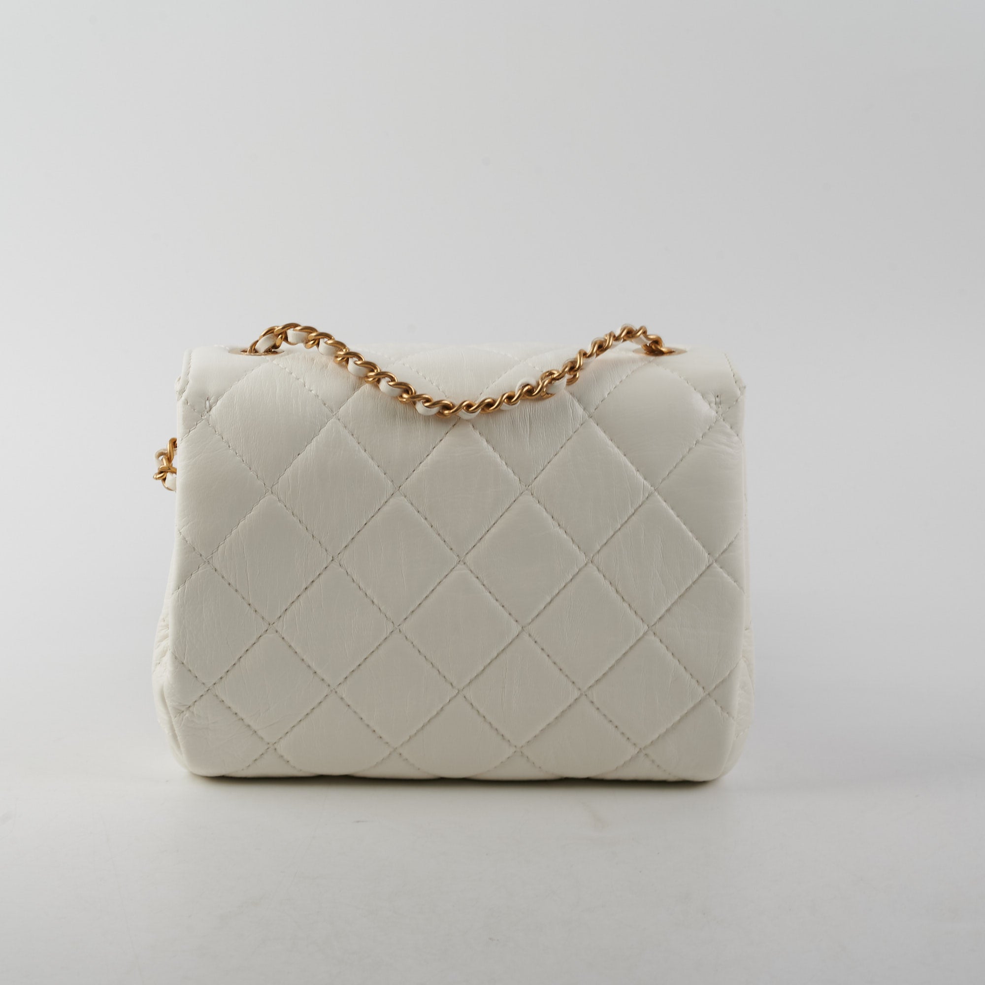 Chanel Classic Flap Bag Lambskin Leather White - Luxury Designer Handbag for Women, Perfect for Parties & Special Occasions