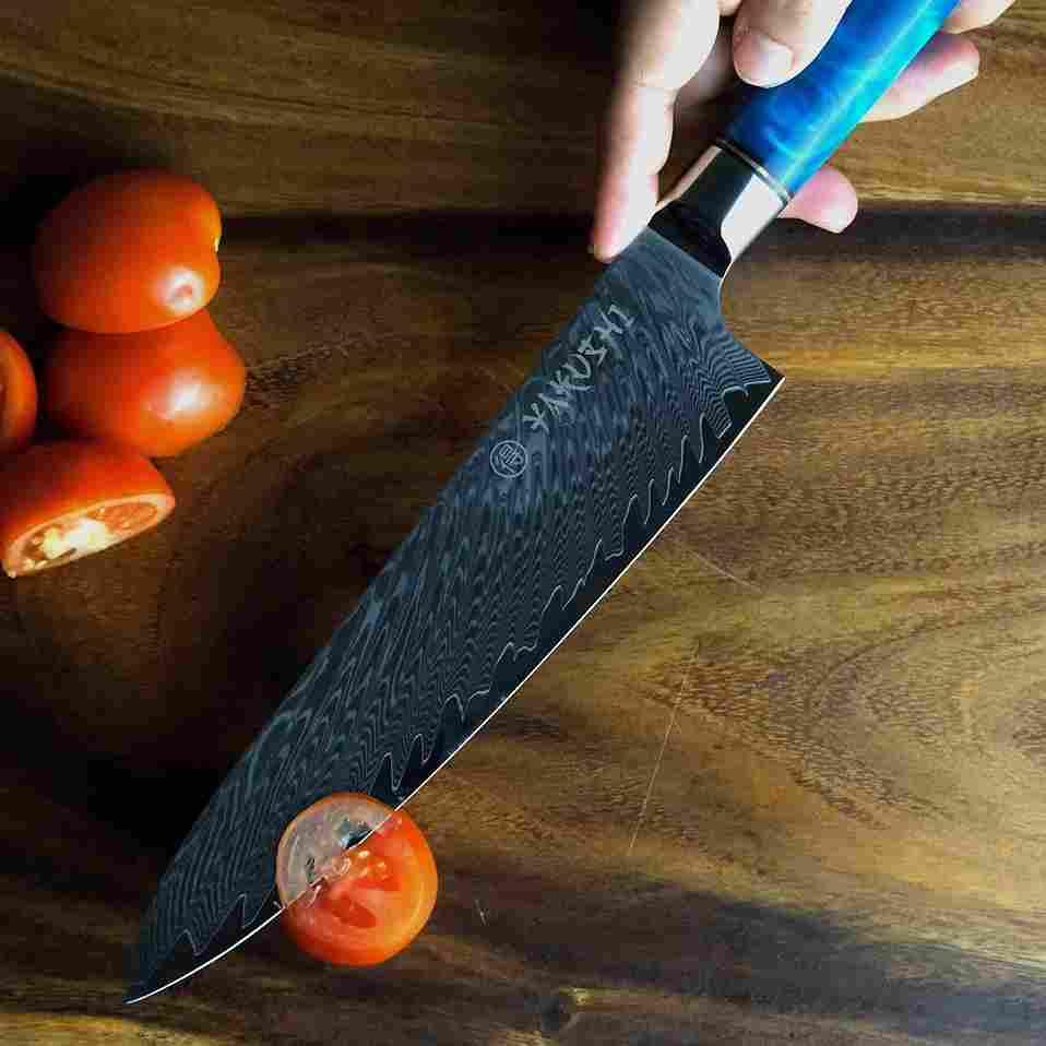 Premium Yakushi™ Damascus Steel Chef Knife - 8
