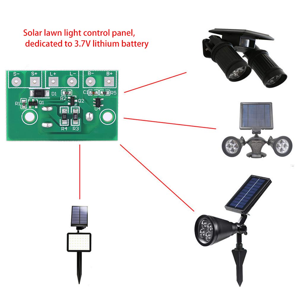 Solar Lamp Controller Module with Switch - for Night Lights & Outdoor Lighting