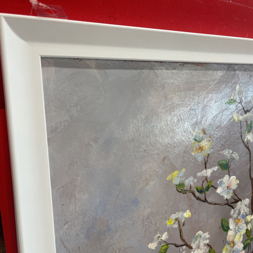 Original Floral Oil Painting on Canvas - Hand Signed by Artist - 18x22 Inch Wall Art Decor - Perfect for Living Room, Bedroom & Office Decoration
