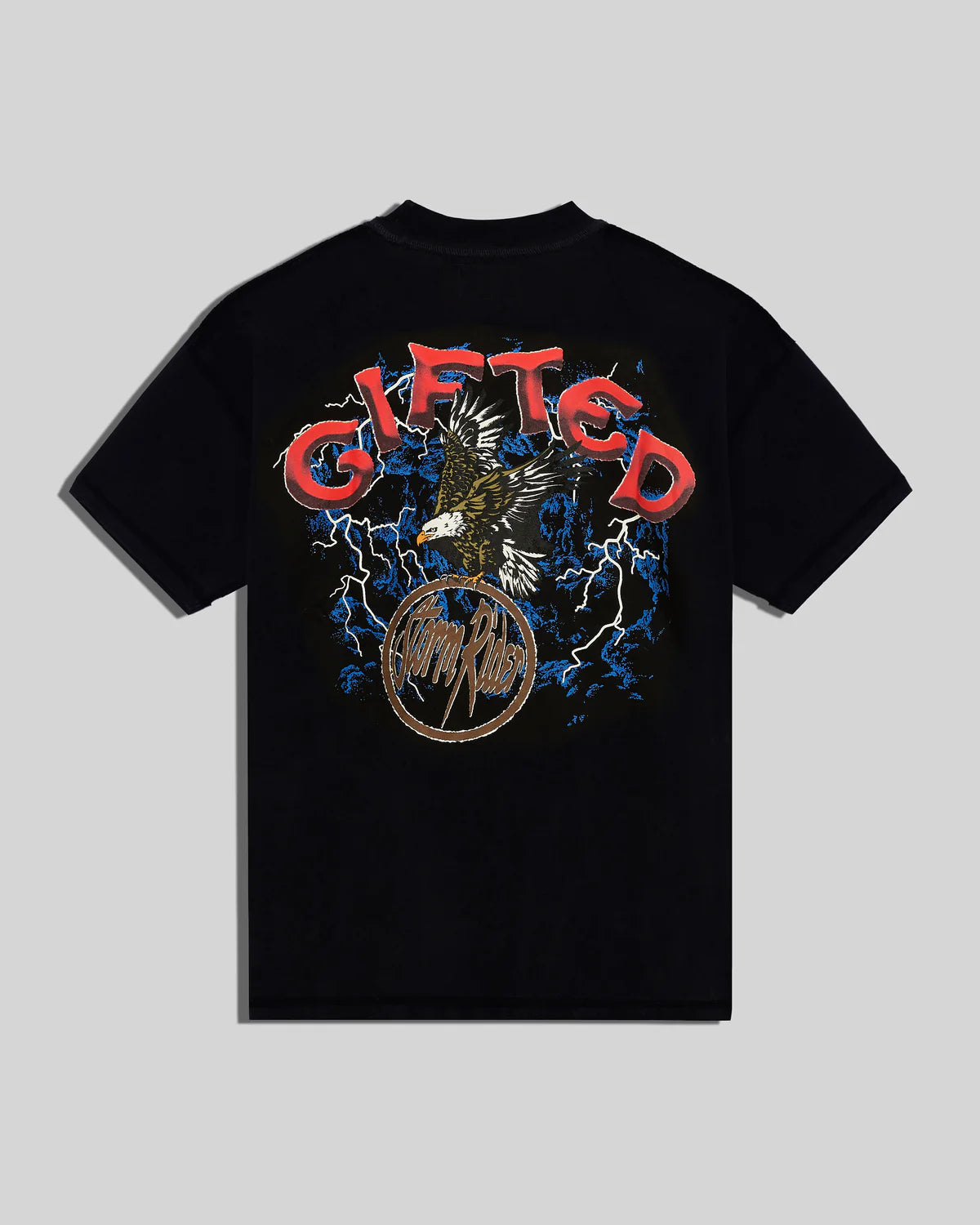 GFTD LA Storm Rider T-Shirt for Men - Black Cotton Graphic Tee - Streetwear Fashion for Urban Style & Casual Outfits