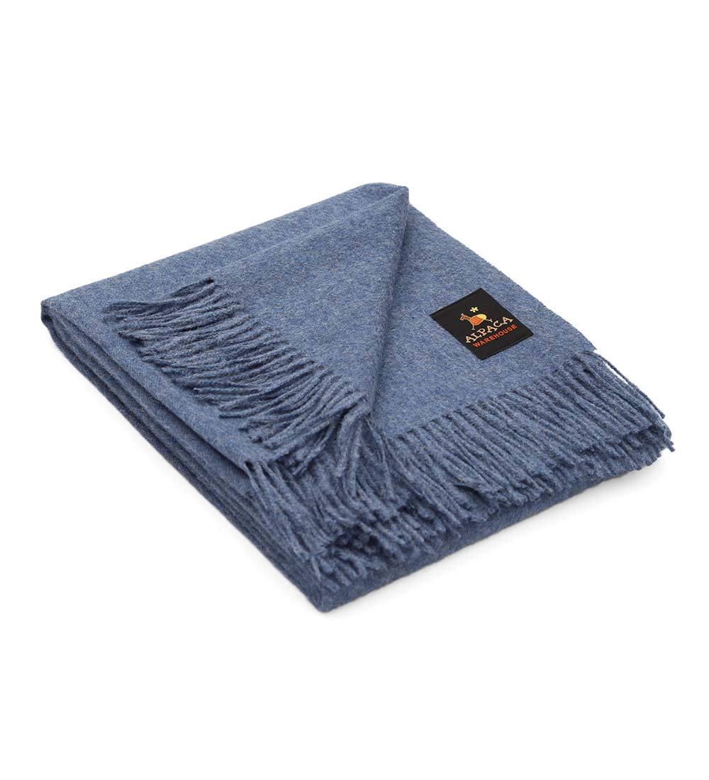 Premium 100% Baby Alpaca Wool Blanket - Ultra Soft & Warm Throw for Bed, Couch & Sofa - 72
