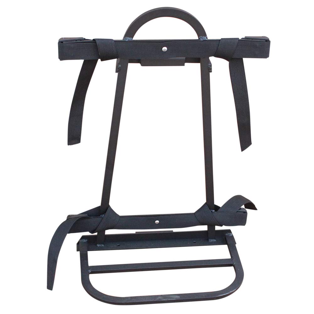 Stentens Golf Bag Rack for 4 Passenger Cars - Black Aluminum Stand for 2 Golf Bags | Perfect for Road Trips & Golf Tournaments