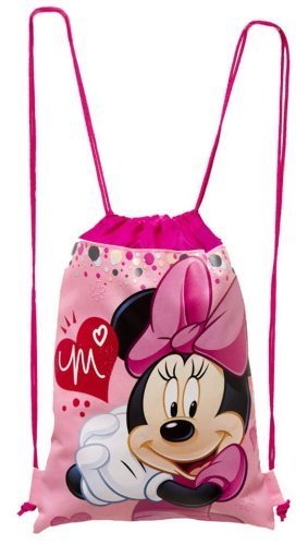 Disney Mickey and Minnie Mouse Drawstring Backpacks Set with Lanyards, Detachable Coin Purse & Autograph Books - 6-Piece Gift Set (Pink) - Perfect for Disney Parks, School, Travel & Cosplay