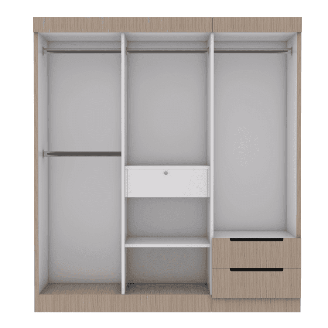 Harrison 6-Door Open Wardrobe Closet - Spacious Storage for Bedroom, Walk-In Closet, or Dressing Room Organization