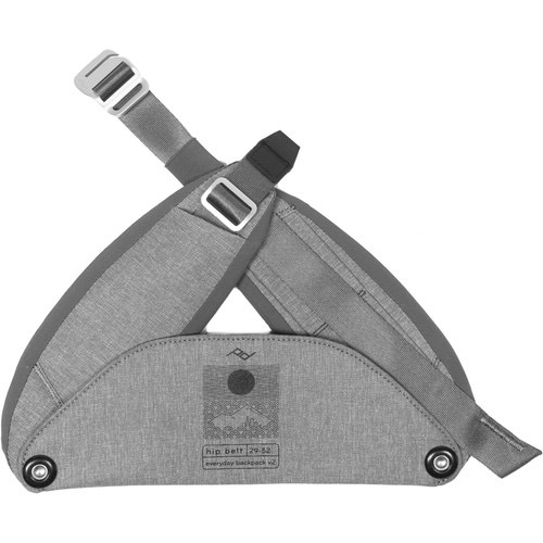 Peak Design Everyday Hip Belt v2 - Lightweight & Durable Waist Pack for Travel, Hiking & Outdoor Adventures (Ash Color)