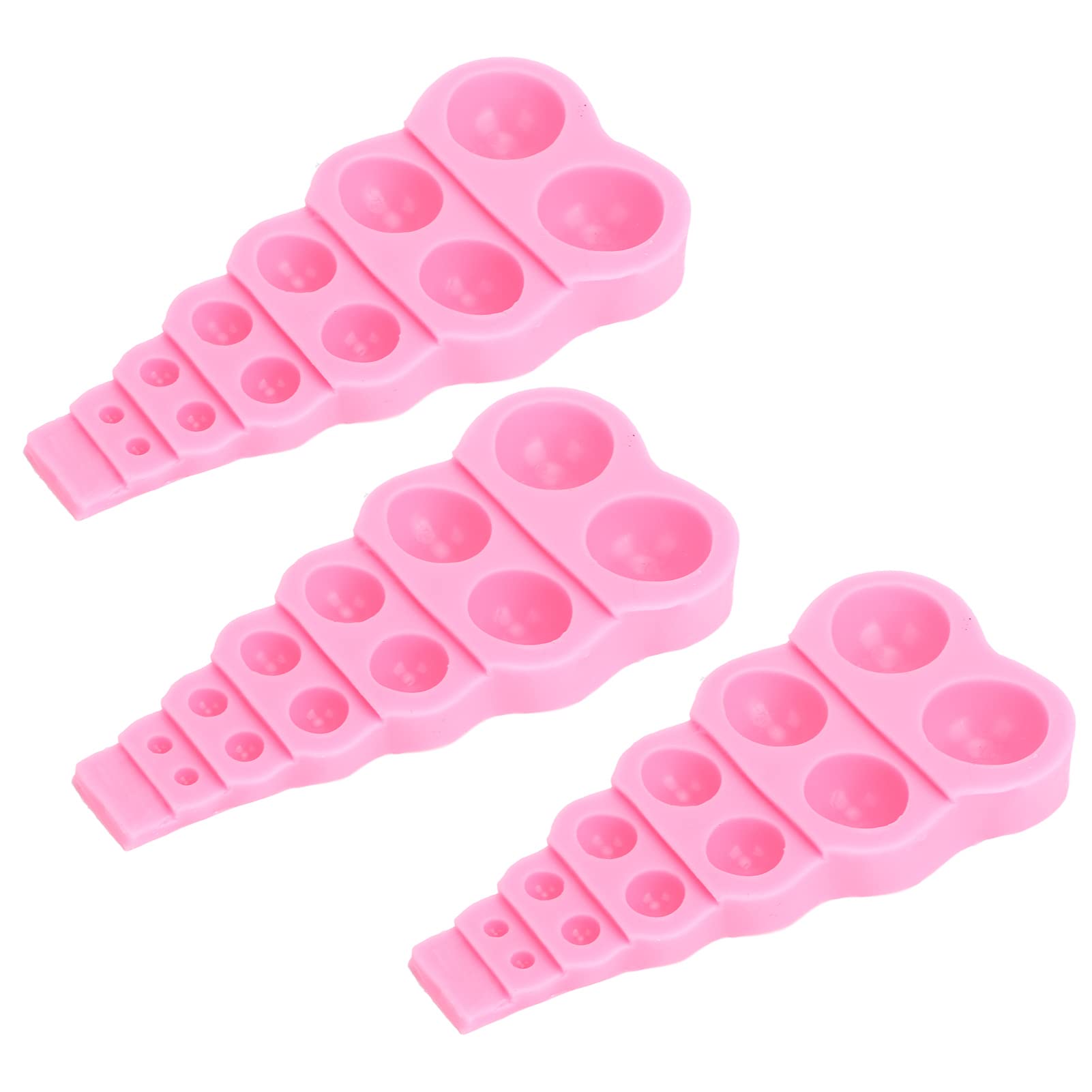 3Pcs Silicone Baking Molds for Cakes, Chocolate & Fondant - Semi Sphere Kitchen Molds for Dessert Decorations, DIY Candy Making, Cupcake Toppers & Party Treats