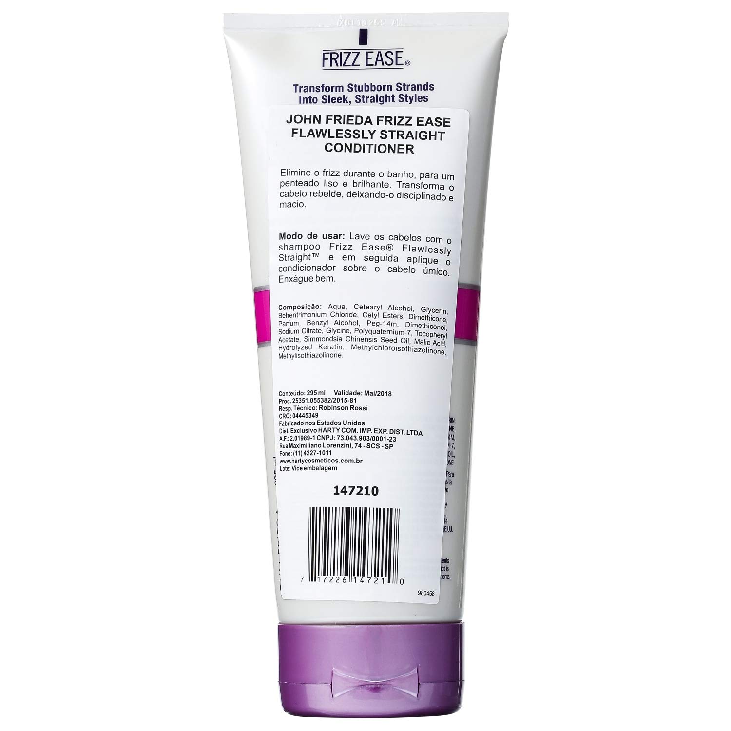 John Frieda Frizz-Ease Smooth Start Conditioner for Frizzy Hair - Anti-Frizz & Hydrating Hair Treatment for Smooth, Shiny Locks - Perfect for Dry, Damaged & Curly Hair Care Routine