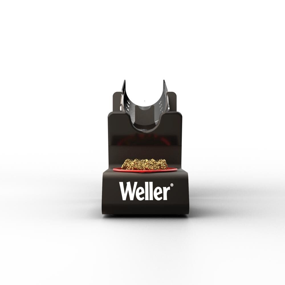 Weller WLACCH1 Soldering Iron Stand with Brass Tip Cleaner - Heat Resistant & Stable Base for Electronics Repair, DIY Projects, and Hobbyists