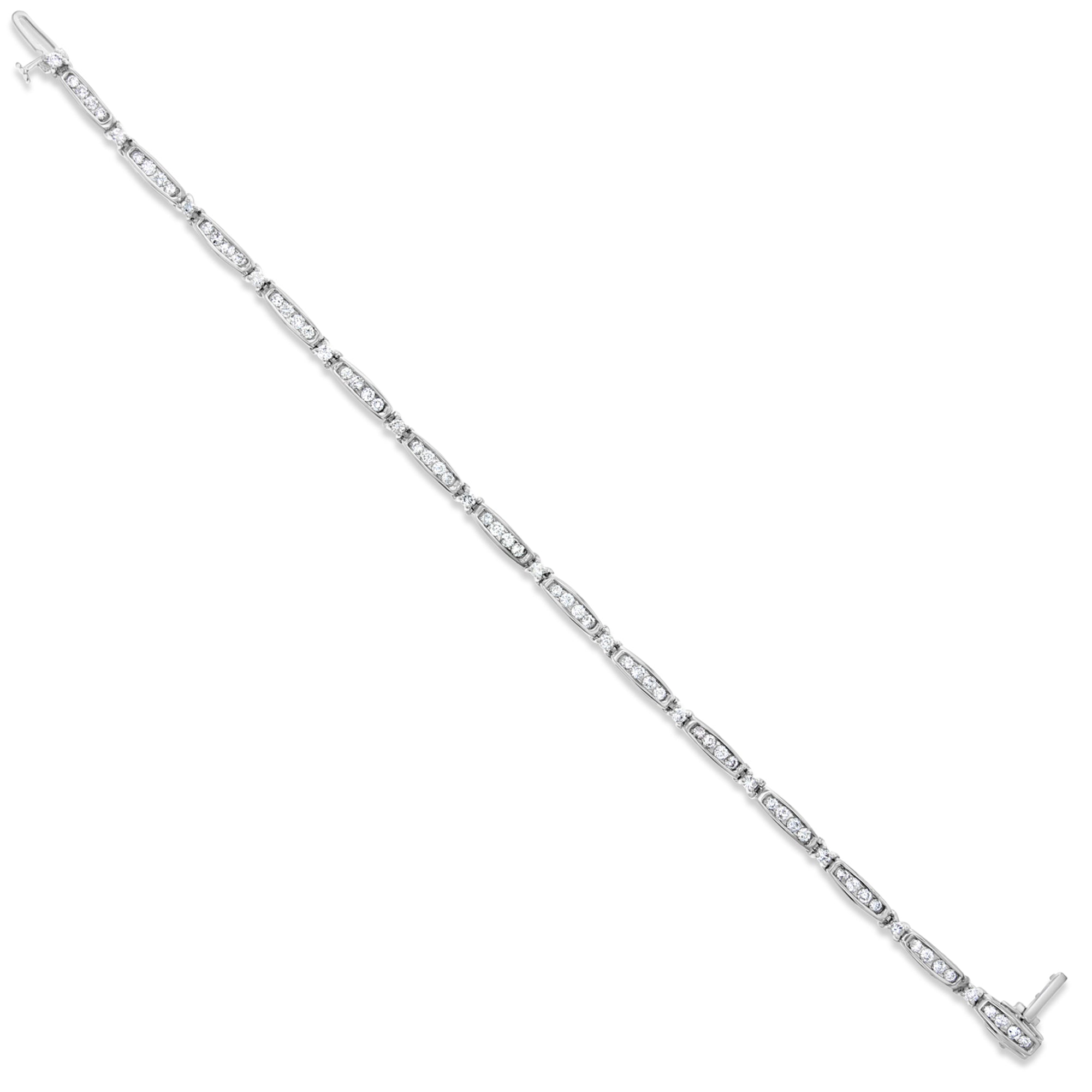 2CT Channel Set Diamond Tennis Bracelet for Women - Elegant & Sparkling Jewelry for Parties, Weddings & Special Occasions
