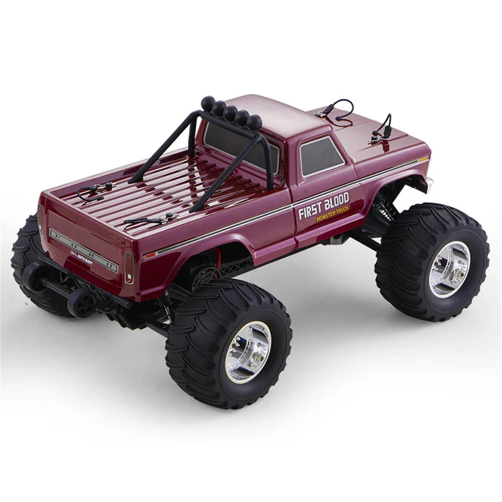 FMS Ford F100 1/10 Scale Ready-to-Run 2WD RC Monster Truck - 30km/h High Speed, 550 Brushed Motor, 2.4GHz Remote Control - Perfect for Off-Road Racing, Backyard Bashing & RC Car Enthusiasts