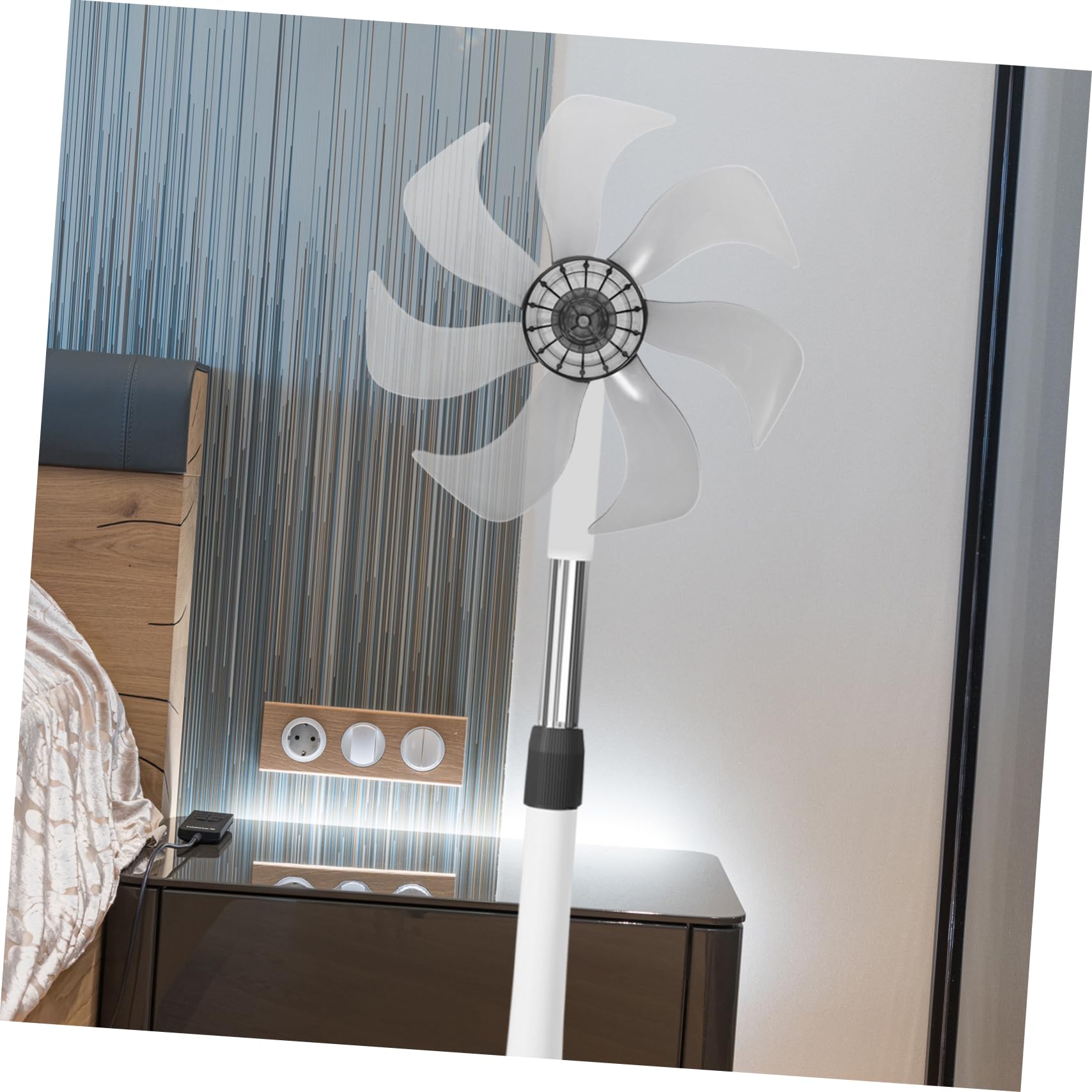 DOITOOL 16 Inch & 18 Inch Replacement Fan Blades - 7 Floor Standing Fan Blades, Electric Ceiling Fan Blades, Table & Desk Fan Accessories - Durable Plastic, Quiet Operation for Home, Office & Workshop Cooling