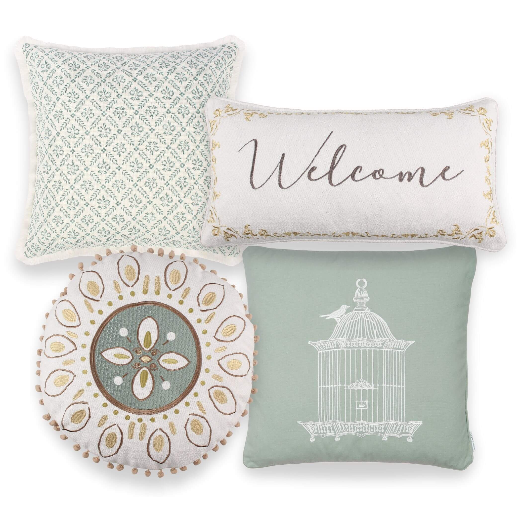 Sage Green Decorative Throw Pillow Set - Soft & Stylish Cushion Covers for Sofa, Bed, Living Room - Home Decor & Cozy Comfort