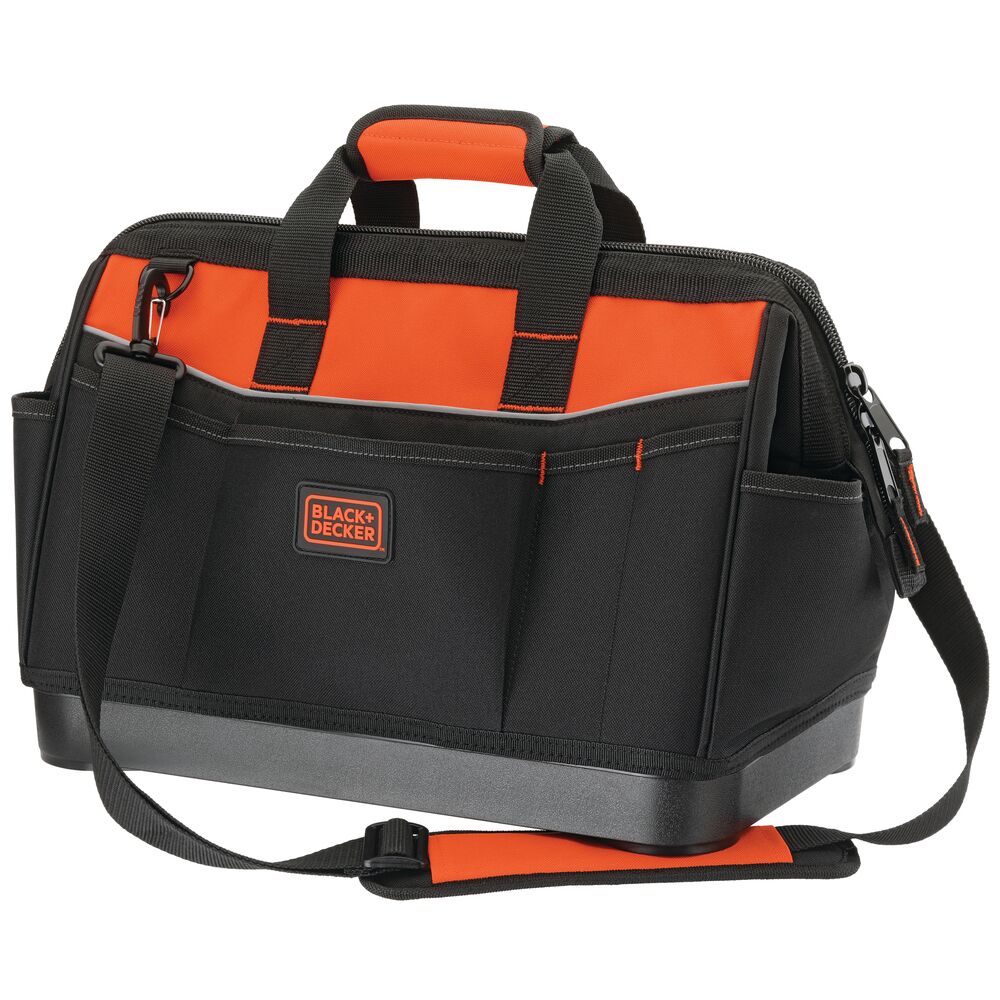 16 Inch Heavy Duty Tool Bag with Multiple Pockets - Durable Work Tool Organizer for Electricians, Plumbers & DIY Projects - Perfect for Construction Sites, Home Repairs & Workshop Organization