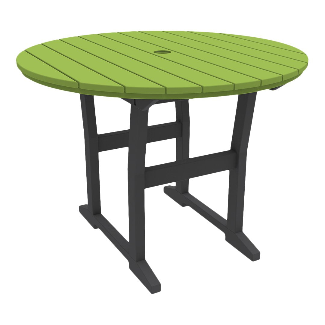 Coastline Cafe Round Dining Table - 36 Inch Modern Kitchen Table for Small Spaces, Breakfast Nook & Apartment - Perfect for Coffee Shops, Restaurants & Home Decor
